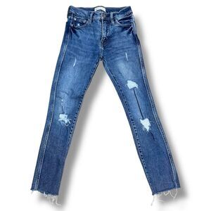 GAP for Good High Rise Slim Straight Leg Distressed Denim Jeans, Women’s 25